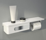 Eloquence Shelf & Drawer with Single Toilet Paper Holder
